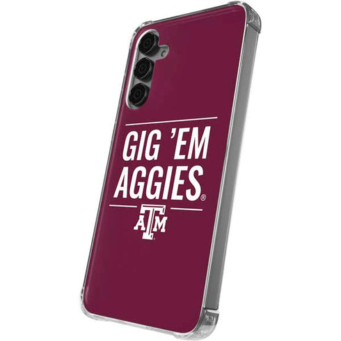 Texas A&M University Gig Em Aggies Galaxy S24 Plus Clear Case