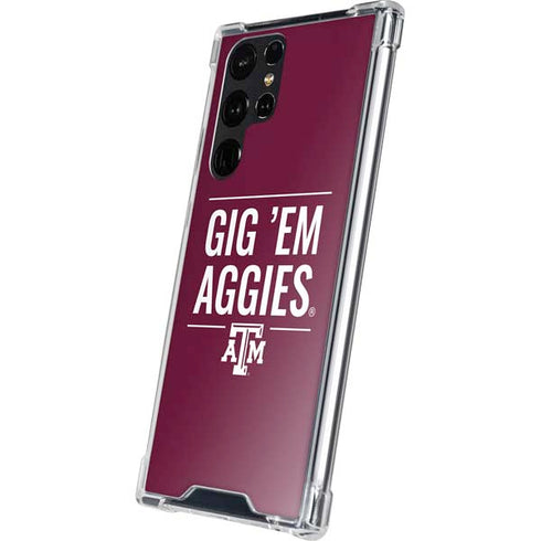 Texas A&M University Gig Em Aggies Galaxy S24 Ultra Clear Case