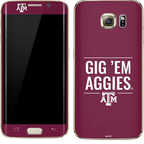 Texas A&M University Gig Em Aggies Galaxy S7 Edge Skin