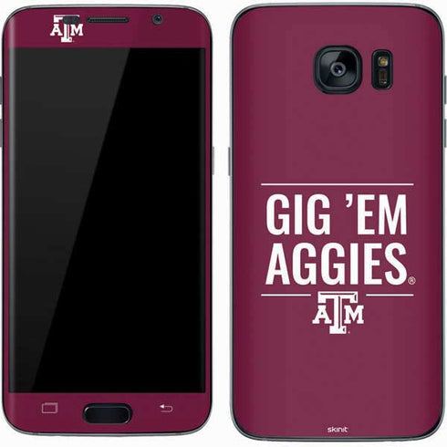 Texas A&M University Gig Em Aggies Galaxy S7 Skin