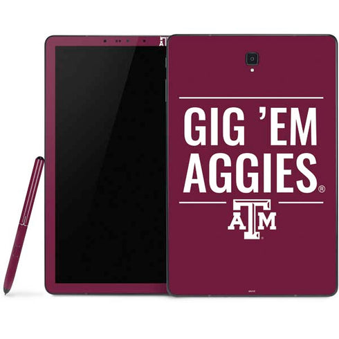 Texas A&M University Gig Em Aggies Samsung Galaxy Tab Skin
