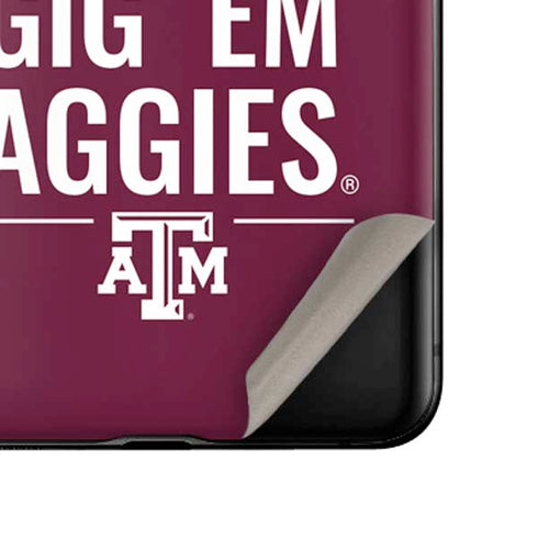 Texas A&M University Gig Em Aggies Galaxy Z Flip Skin