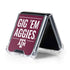 Texas A&M University Gig Em Aggies Galaxy Z Flip5 5G Clear Case