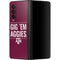 Texas A&M University Gig Em Aggies Galaxy Z Fold3 5G Skin