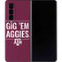 Texas A&M University Gig Em Aggies Galaxy Z Fold4 5G Skin