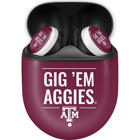 Texas A&M University Gig Em Aggies Google Pixel Buds Skin