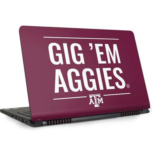 Texas A&M University Gig Em Aggies Dell Inspiron Skin