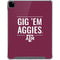 Texas A&M University Gig Em Aggies iPad Pro 12.9in (2020) Clear Case