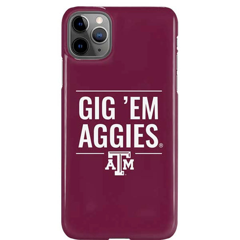 Texas A&M University Gig Em Aggies iPhone 11 Pro Max Lite Case