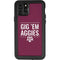 Texas A&M University Gig Em Aggies iPhone 11 Pro Waterproof Case