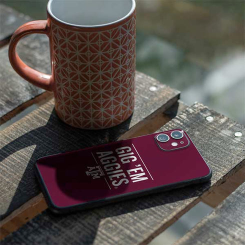 Texas A&M University Gig Em Aggies iPhone 11 Skin