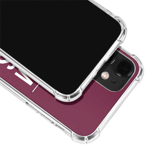 Texas A&M University Gig Em Aggies iPhone 12 Clear Case