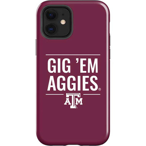 Texas A&M University Gig Em Aggies iPhone 12 Impact Case