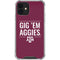 Texas A&M University Gig Em Aggies iPhone 12 Mini Clear Case