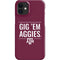 Texas A&M University Gig Em Aggies iPhone 12 Mini Lite Case
