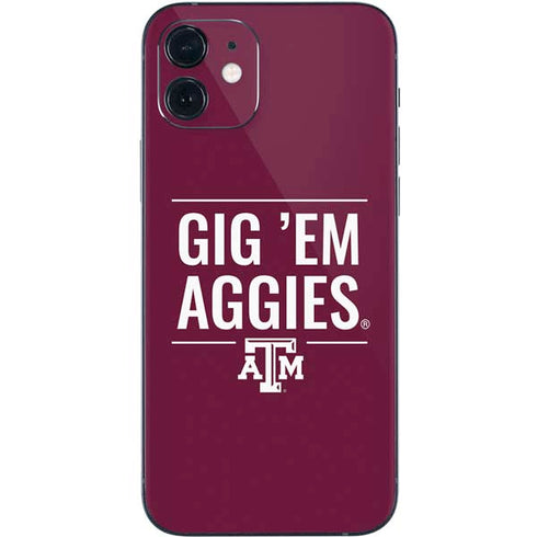 Texas A&M University Gig Em Aggies iPhone 12 Mini Skin