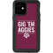 Texas A&M University Gig Em Aggies iPhone 12 Mini Waterproof Case