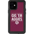 Texas A&M University Gig Em Aggies iPhone 12 Mini Waterproof Case