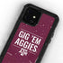 Texas A&M University Gig Em Aggies iPhone 12 Mini Waterproof Case