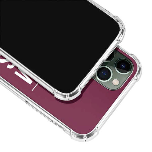 Texas A&M University Gig Em Aggies iPhone 12 Pro Clear Case