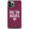 Texas A&M University Gig Em Aggies iPhone 12 Pro Clear Case