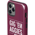 Texas A&M University Gig Em Aggies iPhone 12 Pro Impact Case