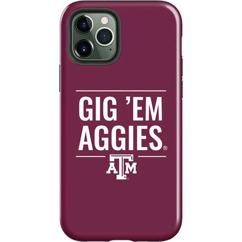 Texas A&M University Gig Em Aggies iPhone 12 Pro Impact Case