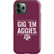 Texas A&M University Gig Em Aggies iPhone 12 Pro Impact Case