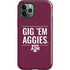Texas A&M University Gig Em Aggies iPhone 12 Pro Impact Case