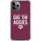 Texas A&M University Gig Em Aggies iPhone 12 Pro Max Clear Case