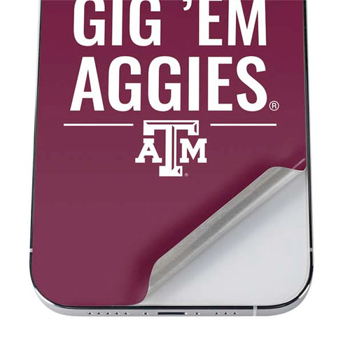 Texas A&M University Gig Em Aggies iPhone 12 Pro Max Skin