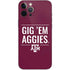 Texas A&M University Gig Em Aggies iPhone 12 Pro Max Skin