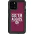 Texas A&M University Gig Em Aggies iPhone 12 Pro Max Waterproof Case