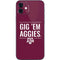 Texas A&M University Gig Em Aggies iPhone 12 Skin