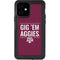 Texas A&M University Gig Em Aggies iPhone 12 Waterproof Case