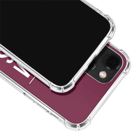 Texas A&M University Gig Em Aggies iPhone 13 Clear Case