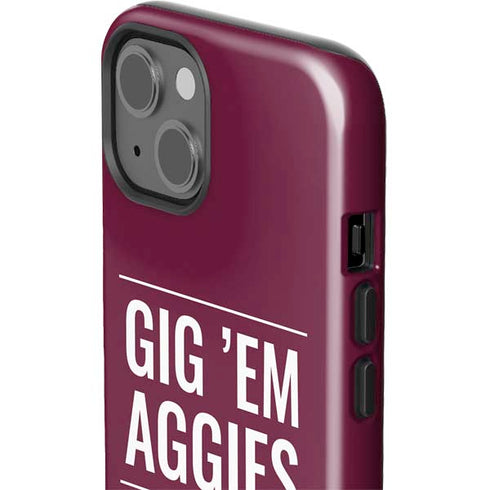 Texas A&M University Gig Em Aggies iPhone 13 Impact Case
