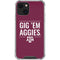 Texas A&M University Gig Em Aggies iPhone 13 Mini Clear Case