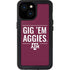 Texas A&M University Gig Em Aggies iPhone 13 Mini Waterproof Case
