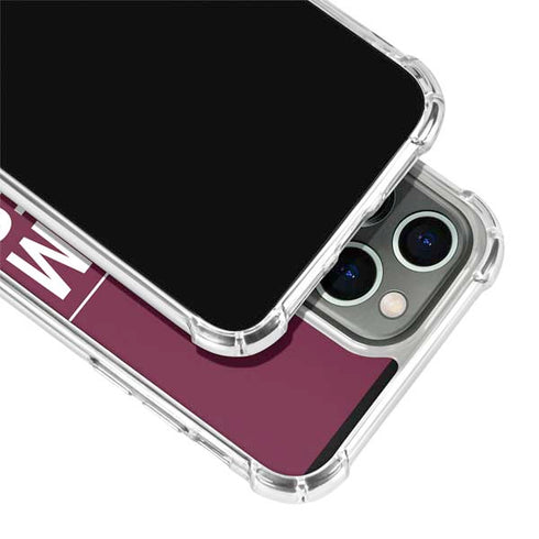 Texas A&M University Gig Em Aggies iPhone 13 Pro Clear Case