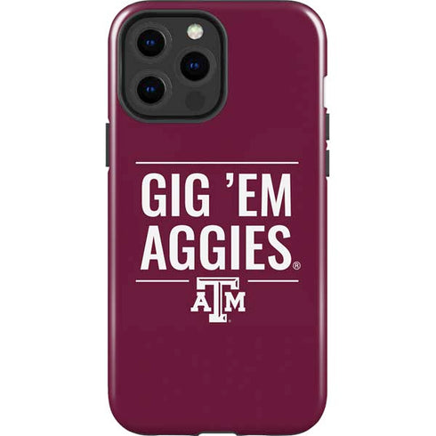 Texas A&M University Gig Em Aggies iPhone 13 Pro Max Impact Case