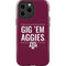 Texas A&M University Gig Em Aggies iPhone 13 Pro Max Impact Case