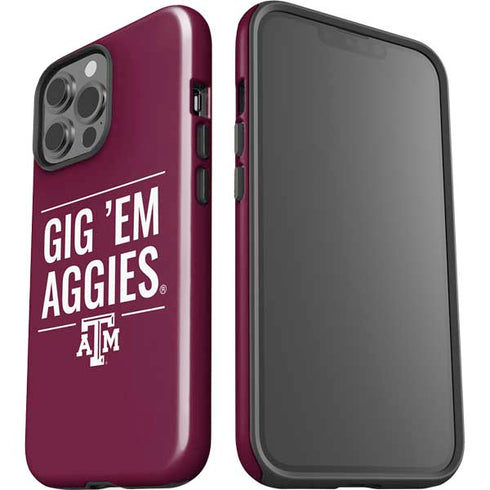 Texas A&M University Gig Em Aggies iPhone 13 Pro Max Impact Case