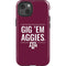 Texas A&M University Gig Em Aggies iPhone 14 Impact Case