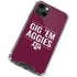 Texas A&M University Gig Em Aggies iPhone 14 Plus Clear Case