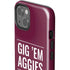 Texas A&M University Gig Em Aggies iPhone 15 Impact Case