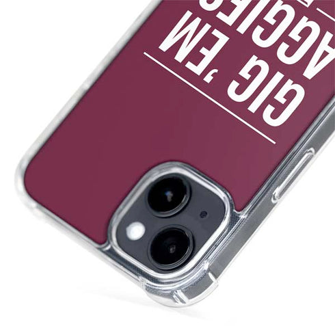 Texas A&M University Gig Em Aggies iPhone 15 Plus MagSafe Case
