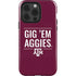 Texas A&M University Gig Em Aggies iPhone 15 Pro Impact Case