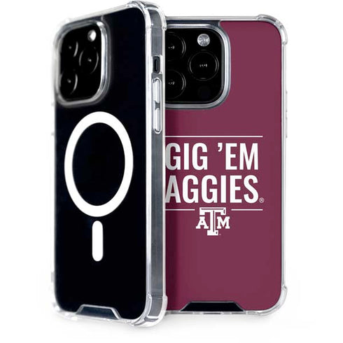 Texas A&M University Gig Em Aggies iPhone 15 Pro MagSafe Case