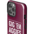 Texas A&M University Gig Em Aggies iPhone 14 Pro Max Impact Case